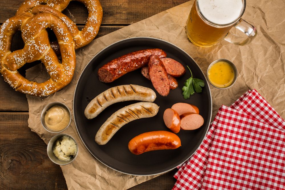 Weisswurst with Pretzel