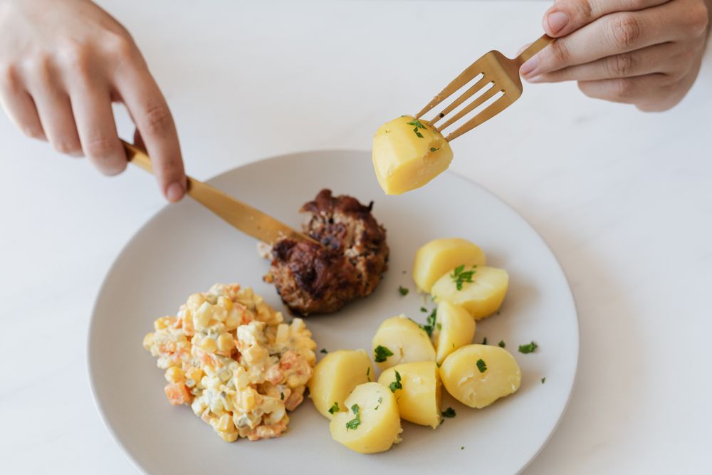 Octoberfest Bratwurst or Knackwurst with Potato Salad